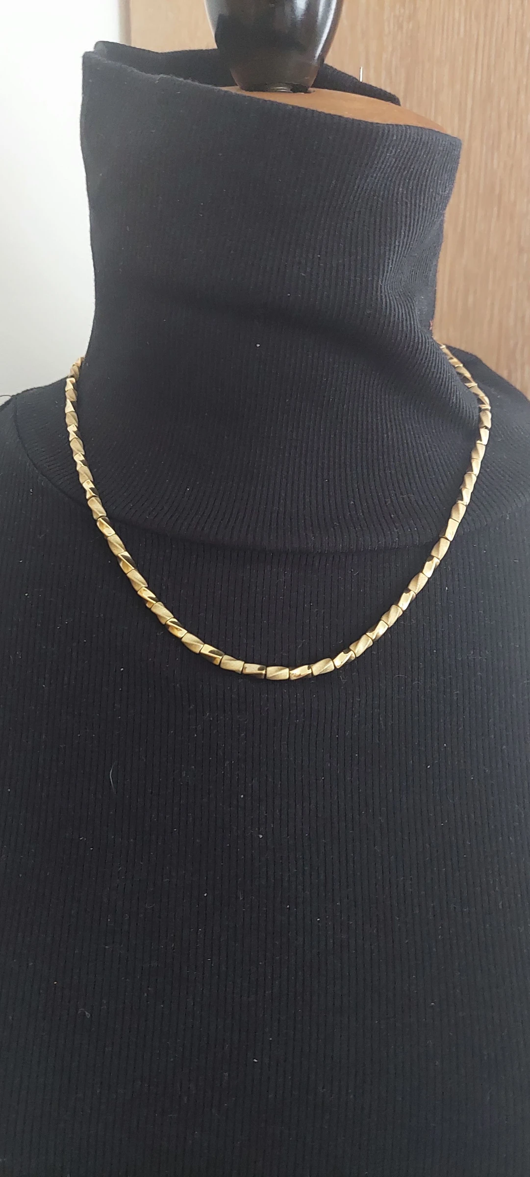Conjunto Vintage Giovanni Dorado – Collar y Pulsera de Eslabones Retorcidos ✨ – photo 6
